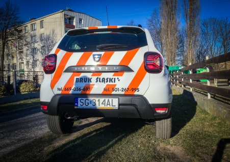 Bruk Śląski - oklejenie auta - folia ploterowa polimerowa